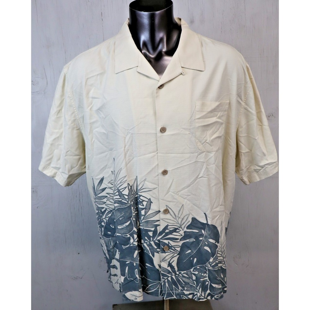 Mens Tommy Bahama Hawaiian Shirt Size 3XL Silk Original Loop Button Front Floral